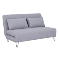 SOFA ZENIA SZARY TAP.137/CZARNY